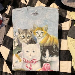 Short sleeve cat shirt, small.